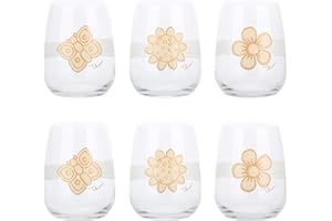 THUN® - Set 6 Bicchieri - Accessori Cucina - Vetro - Accessori Casa - Linea Elegance