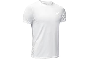 MEETWEE Sportshirt Herren, Laufshirt Kurzarm Mesh Funktionsshirt Atmungsaktiv Schnelltrocknend Sports Gym Shirt Trainingsshirt für Männer Sommer