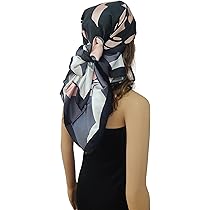 Buy ONE ECHELON Satin Scarf for Female Lightweight Fashion