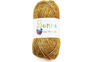 LIDIA CROCHET TRICOT Bonno - hilo algodón fantasía, muy suave, hilo de tejer, hilo de ganchillo (50 gr/ovillo ; 12 colores) (empresa española/envío desde España) (11)