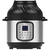 Instant Pot DUO CRISP + Air Fryer 8L Multicooker. 11 functions in 1: pressure cooker, frying pan, steamer, slow cooker, metal