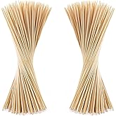150 Bamboo Skewers 30cm in Length Wooden Skewers Sticks for BBQ, Cocktail, Shish Kabobs, Chocolate FountainParty Essentials