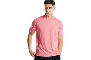 ZENGJO Sports T Shirt Men, Quick Dry Gym T Shirts Mens Running Top Short Sleeve