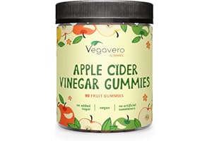Gominolas Vinagre de Sidra de Manzana | 450mg | Deliciosas SIN AZÚCAR | Metabolismo & Digestión | Keto Apple Cider Vinegar ACV Gummies | 100% Vegano y Sin Aditivos | Vegavero