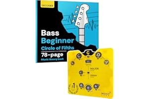 NOISY CLAN Circle of Fifths Wheel & Music Theory Book – Para todos los instrumentos y todos los niveles – Aprende acordes, teclas y progresiones – Escribe más, reproduce más, maestra música (Bass Book)