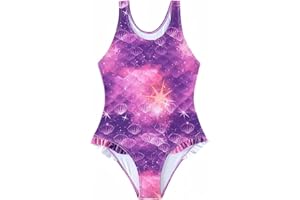 Cozozn Dziewczęcy kostium kąpielowy, jednoczęściowy, dla dzieci, do sportów wodnych, kostium kąpielowy, pływanie, 3-14 lat