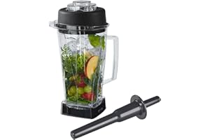 YAYAGO 2 Ltr. Ersatzbehälter Behälter geeignet für den vitamix tnc 5200 inkl. Schneidemesser, Stößel und Deckel