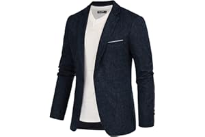 PJ PAUL JONES Chaqueta de traje deportiva para hombre, corte entallado, 1 botón, monocolor, ocio, deporte, para bodas, negocios