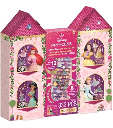 Totum – Kit Bijoux Reine Des Neiges – Bracelets Alphabet Avec Anna, Elsa, Olaf, Perles, Dès 4 Ans