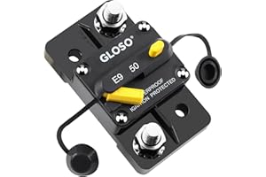 Gloso Disjoncteur Réinitialisation manuelle étanche Interrupteurs bateau voiture 50 AMP E99