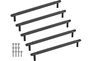 SOTECH-paket med 5 möbelhandtag BLACKLINE VIII BA 224 mm mattsvart (längd 256 mm, diameter 14 mm, höjd 35 mm) designhandtag a