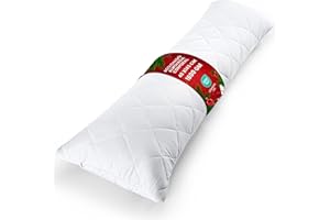 Utopia Bedding Acolchado Almohada Corporal 40 x 145 cm (Paquete de 1), Almohada de Embarazo y Maternidad, Relleno de Poliéster Suave (Blanco)