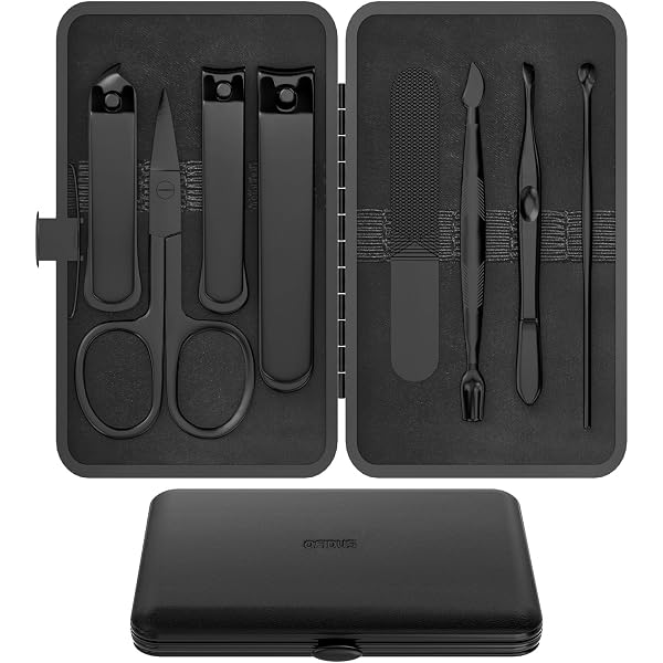 Gentlemen’s Hardware Maniküre-Set Für Herren – 4-in-1 Nagelknipser, Schere & Feile, Mit Karabiner