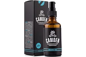 Huile à Barbe «ORIGINAL» de Camden Barbershop Company ● Pour l'Entretien et le Soin de Barbe ● Produit 100% Naturel ● 50 ml
