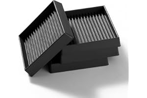 VooGenzek 4 Piezas 7.6cm Tazas Cuadradas de Goma para Muebles, Almohadillas Protectoras de Goma para Pies, Posavasos Antideslizantes de Muebles, para Cama Armario Sofá Silla Mesa, Negro