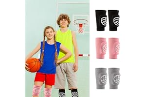 RAJTTS 3 Pairs Knee Pads,Kids Knee Pads Dance,Volleyball Knee Pads, Knee Pad For Youth Girls Boys,Sponge Kneepads Brace Knee Protector Support For Basketball Football Tennis Dance Yoga Running Hiking. (S)