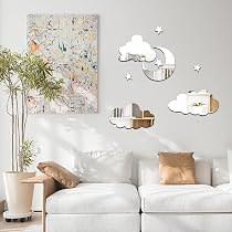 Déco Murale Miroir Cœur Acrylique 3D - 2 Sets De 18 Pièces - Adhésif, Facile à Poser