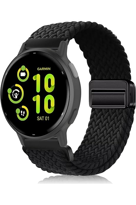 Oumida 2er Pack Silikon-Armbänder Für Garmin (20mm) – Passt Für Vivoactive 5, Venu 2 Plus, Forerunner 55/165