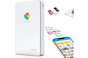 iDiskk Disque Dur Externe Lightning 3 en 1 certifié MFi 1 to pour iPhone avec 3 câbles intégrés, Disque Dur Portable USB-C pour Les Derniers iPhone/iPad/Mac/PC et téléphones Mobiles USB-C