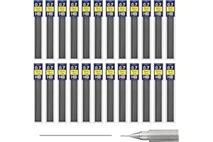 PEIQIUP Automatic Pencil Refills (288 Pcs), 0.7mm*6cm Lead Mechanical Pencils, Mechanical Pencil Refills for Sketching, Woodworking, Crafts, Art Sketching, Black