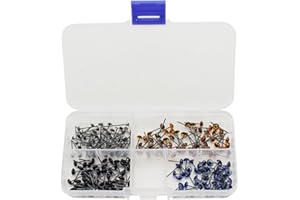 RAOGOODCX 200pcs Mini Glass Black/Blue/Amber/Clear Eyes Kits for Toy Teddy Puppets Dolls Wool Felting Crafts