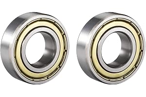 sourcing map 2 stycken 6003ZZ kullager dubbelskylt 17 mm x 35 mm x 10 mm kolstål Z1 DE en