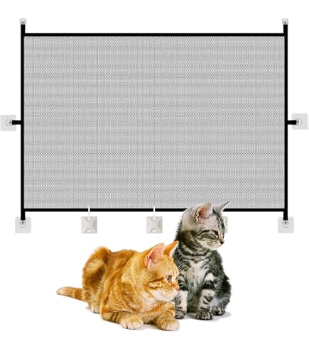 Acquaverde Cancelletto Estensibile Per Cani E Gatti - Barriera Sicura Per Casa E Scale, Grigio, 106x68,8x5 Cm