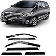 Empica Plastic Car Window Door Visor Rain Guard Side Wind Deflector Compatible with Toyota Innova Old (Set of 6)