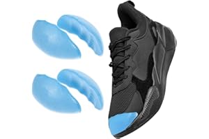 AIYORSE Shoe Filler Inserts - 2 Pairs Toe Cushion Fillers, Make Shoes Smaller, Prevent Heel Slipping - Men & Women (Blue, Small: Half Size Bigger)