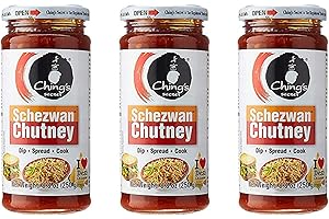 CHINGS SECRET Chings Schezwan Chutney 250g (Pack of 3) – Spreading Chutney – Spicy Dip with Starters – Makes Your Food Tantalizing and Delicious
