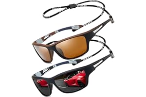 PERFECTMIAOXUAN Polaryzowane Okulary Przeciwsłoneczne Męskie Damskie/do uprawiania sportu na świeżym powietrzu jazdy na rowerze wędkowania wędrówek UV400 Ochrona z linką okularów