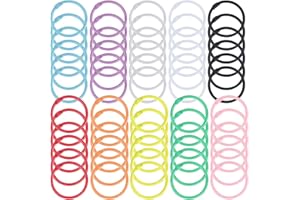 AOMIGT Anelli a Libro, 60 Pezzi Loose Leaf Binder Anelli, Plastica Anelli Fogli Rilegatura Rilegatura, Anelli Rilegatura, Anello di Libri in Plastica Anelli a Foglia Mobile per Album, Quaderno (Multicolore)