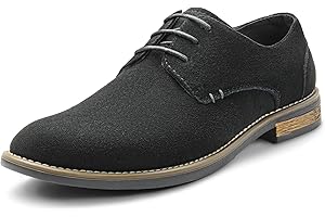 Bruno Marc Men's Suede Leather Lace Up Derbys Brogues Shoes, Men Oxford Shoes, Loafer Shoes