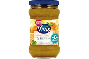 GAYELORD HAUSER - Confiture d'Orange au Fructose - Sucre Origine Végétale - 43 % de sucres en moins - 320 g