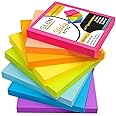GLUN® Multicolour Sticky Notes 400 Sheets Strong Adhesive, Self-Stick ...