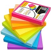 GLUN® Multicolour Sticky Notes 400 Sheets Strong Adhesive, Self-Stick, Multi-Color, Ideal for Notes, Organization, and Remind