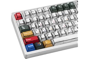 ‎JOLINTAL JOLINTAL 136 Tasten Japanische Manga-Tastenkappen, Anime Retro PBT Tastenkappen, Dye Sublimation Cherry Profile Keycap Gaming Keycaps für ANSI Layout Cherry MX Switches Mechanical Keyboard