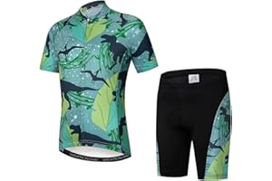 Weimostar Ciclismo Jersey Shorts Set Completo Imbottito Bambino Bicicletta Top Shirt Mountain Bike Equitazione