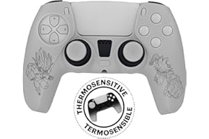 FRTEC - DRAGON BALL SUPER, Protezione Termosensibile in Silicone + Grip, Compatibile con Controller Playstation 5 Dualsense