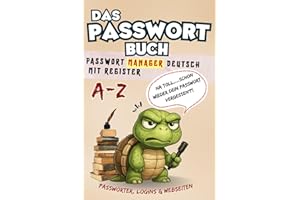 Passwort Buch: Passwort Manager Deutsch mit A-Z-Register, Platz für 312 Einträge. Kleiner A5-Organizer zur sicheren Aufbewahrung von Passwörtern und Wallets.