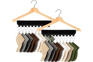 Giggleye 2 Stück Cap Halter, Baseball Cap Organizer, Baseball Hut Organizer, Hut Organizer Kleiderbügel, Cap Halterung, tragbare Hutaufbewahrung Aufhänger für Hüte, Schals, Socken, Krawatte