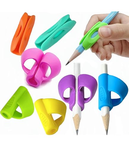 Potloodhulp, pengrip, schrijfhulp, pencilgrip leuke kleurtjes - let's