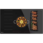 Cecotec Induction Plate 2 Flex Zones and 1 Fire Bolero Squad I 5600 FullFlex90. 10200W, 2 Flex Zones, 1 Zone 30 cm, 9 Levels,