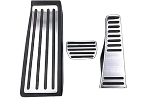 KEADSMK Für Volvo XC60 XC90 S90 V90 2018-2020, Edelstahl Auto Gaspedal Kraftstoffpedal Bremse Fußstütze Pedale Abdeckung Zubehör