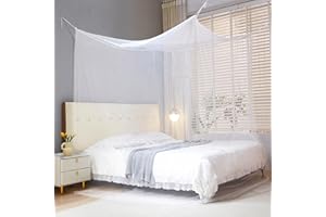 Rierousy Moustiquaire de voyage 220 x 200 x 200 cm - En forme de cube - Blanc - Lit double - Pour la maison et la protection contre les moustiques en plein air - Sac de transport, NX-wenzhang01