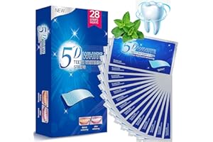 GOFLORDEN Teeth Whitening Strips, 28 Whitener Strips Effective Teeth Reduced Sensitivity White Strips, Clean Teeth Safely, Stains Remover for Coffee, Wine, Tobacco (14 Treatments)