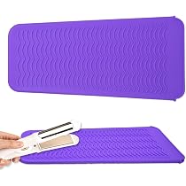Hitzebeständige Silikon-Matte Mit Tasche Für Glätteisen & Lockenstab – Schützt Tisch & Ist Perfekt Für Reisen