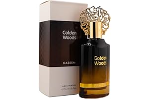 FLUEZ Golden Woods Profumo Arabo Uomo di Nicchia Senza Alcol – Fragranza Lunga Durata Elegante e Rinfrescante – Eau de Parfum Orientale Prestige Collection – Made in UAE