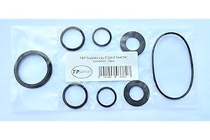 T&P SUPPLIES Lay Z Lazy Spa Rubber Seal Set A + B/C plus Pump O Rings - 8 seals - Fits Airjet models