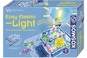 KOSMOS 620530 Easy Elektro - Light. Erste elektrische Stromkreise erstellen. Spielerisch die Elektrizität entdecken. Experimentierkasten zu Elektrotechnik für Kinder ab 8-12 Jahre